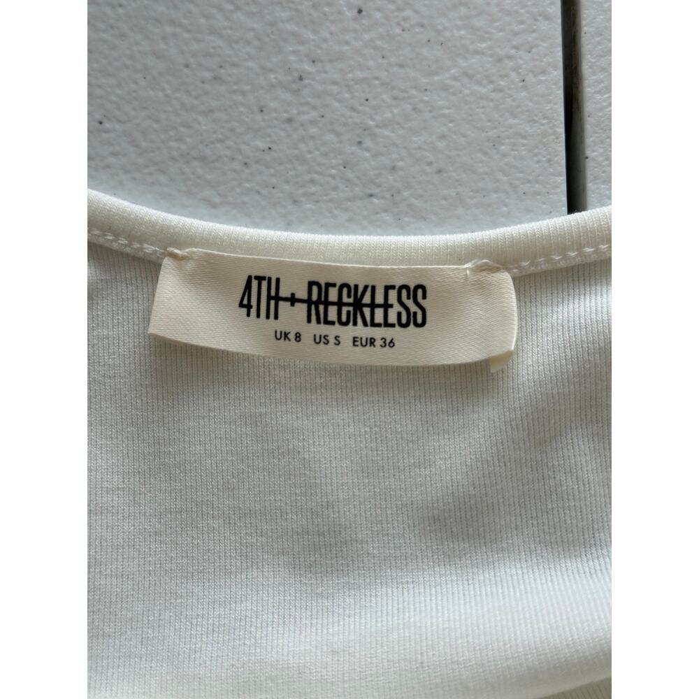 New ~ 4TH AND RECKLESS ~ Lindsey Side Ruched Tank Top Size S - Picture 7 of 8